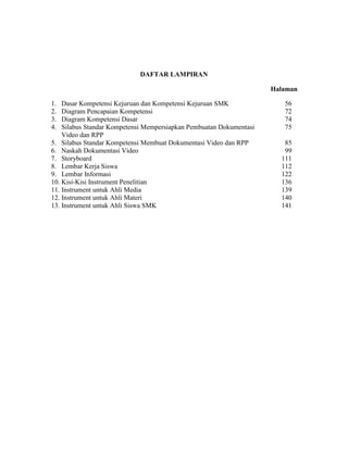 Daftar Isi Dan Lampiran