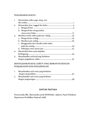 Daftar isi modul | DOCX