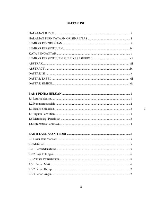 Daftar ujang Daftar isi ujang