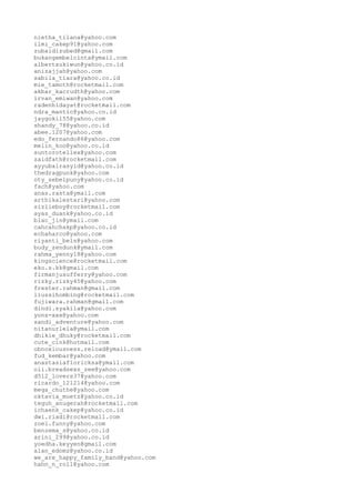8500+ ALAMAT EMAIL:::: Daftar Alamat Surat Elektronik Gmail, YAHOOMAIL