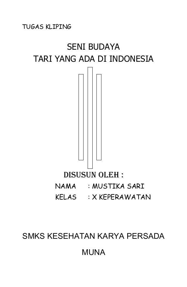 Cover Kliping Tarian Daerah