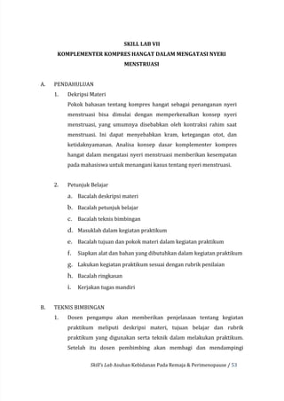 Lab Komplementer daftar tilik.pdfkedpropadaremajausiasubur | PDF