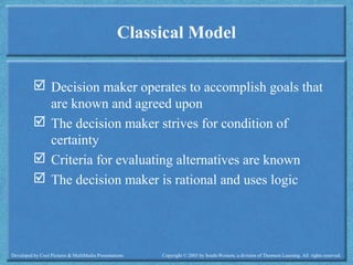 Daft managerial decision making final | PPT