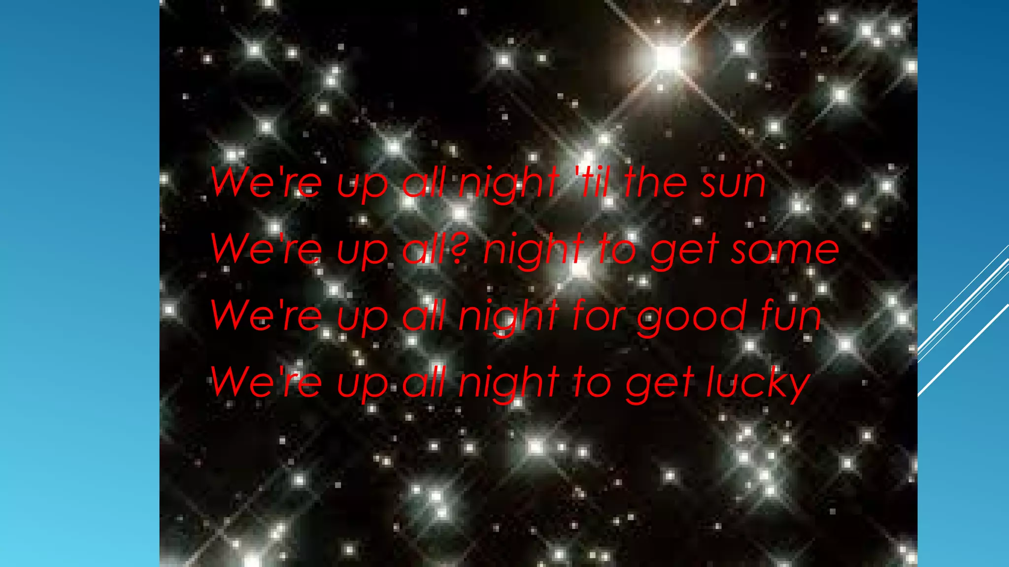 Daft punk get lucky b | PPT