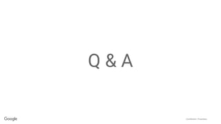 Confidential + Proprietary
Q & A
 