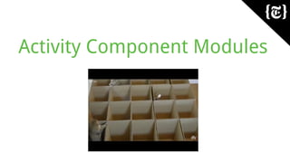 Activity Component Modules
 