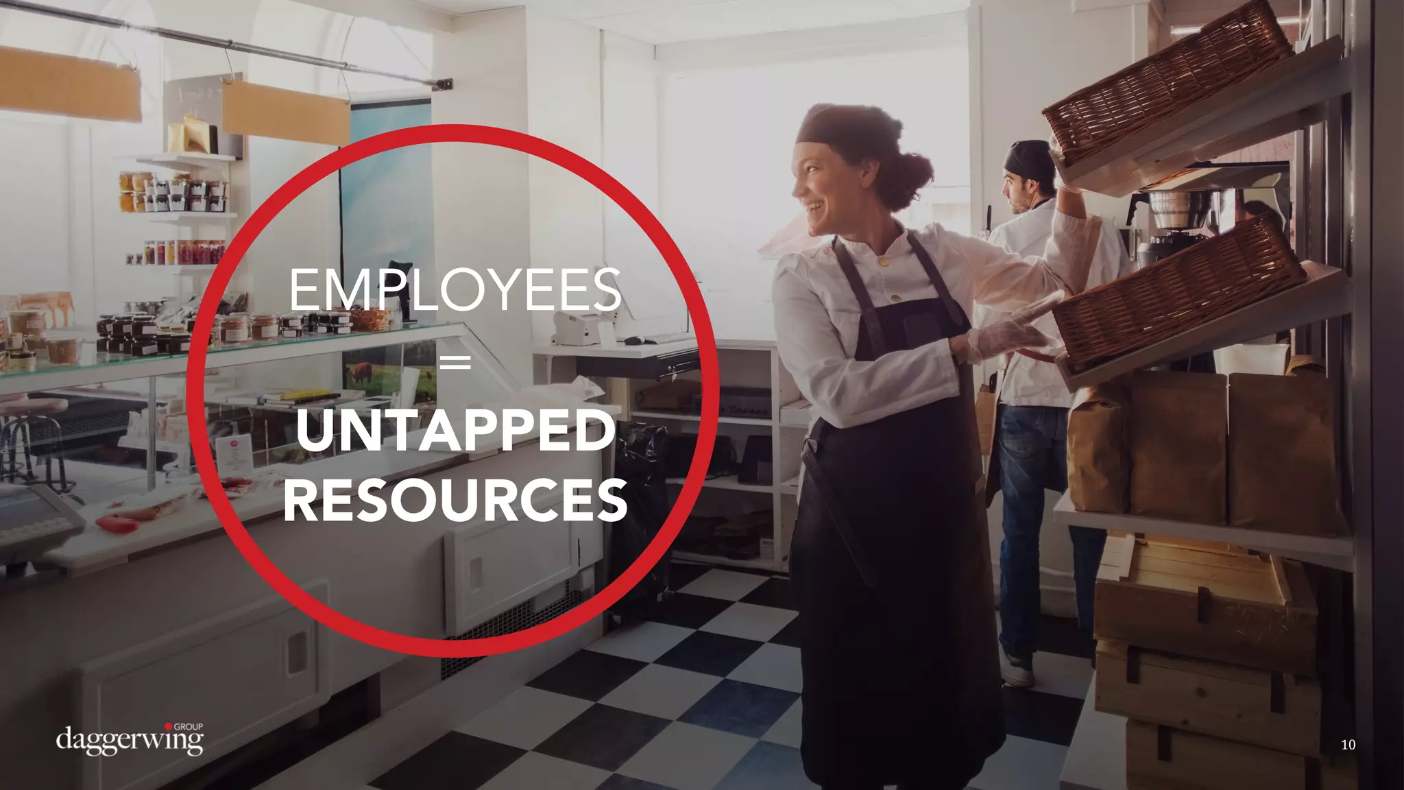 10
EMPLOYEES
=
UNTAPPED
RESOURCES
10
 