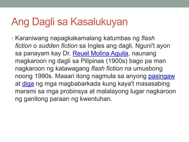 Digli Sample Dagli | PPTX