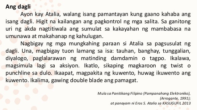 Kahulugan Ng Biglaan O Dagli – Halimbawa