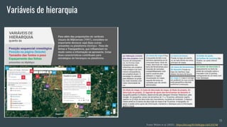 Variáveis de hierarquia
Fonte: Weber et al. (2021) -. https://doi.org/10.11606/gtp.v16i1.155748
15
 