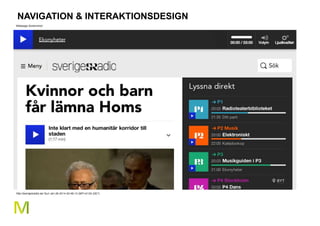 29 
NAVIGATION & INTERAKTIONSDESIGN 
 