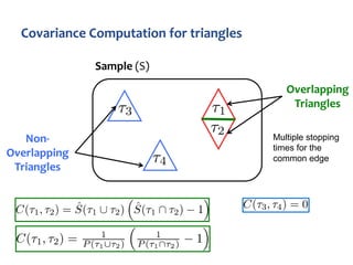 Sample (S)
Overlapping
Triangles
Non-
Overlapping
Triangles
Multiple stopping
times for the
common edge
 