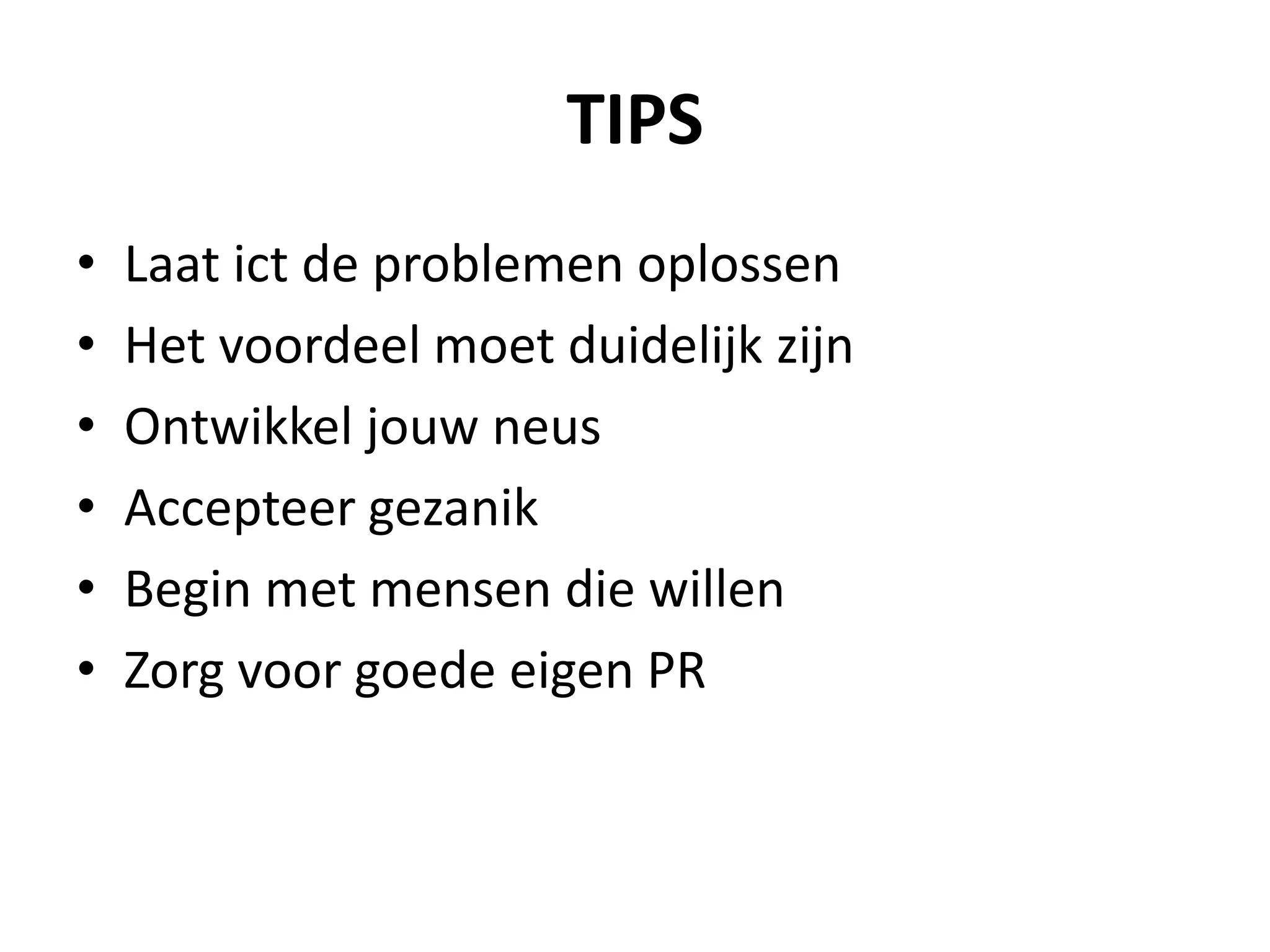 Collega's, hoe krijg je ze mee? | PPT