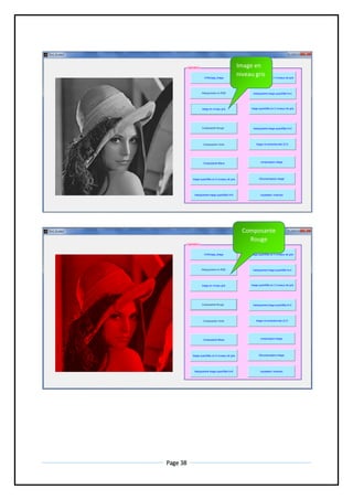 Page 38
Composante
Rouge
Image en
niveau gris
 