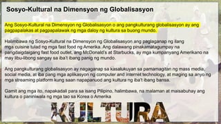 Dahilan, Dimensyon at Epekto Ng Globalisasyon.pptx