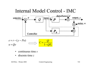 Continuous Imc Dahlin algorithm imc | PDF