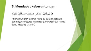 Dahsyatnya Istighfar Dalam Kehidupan Seorang Muslim Pptx