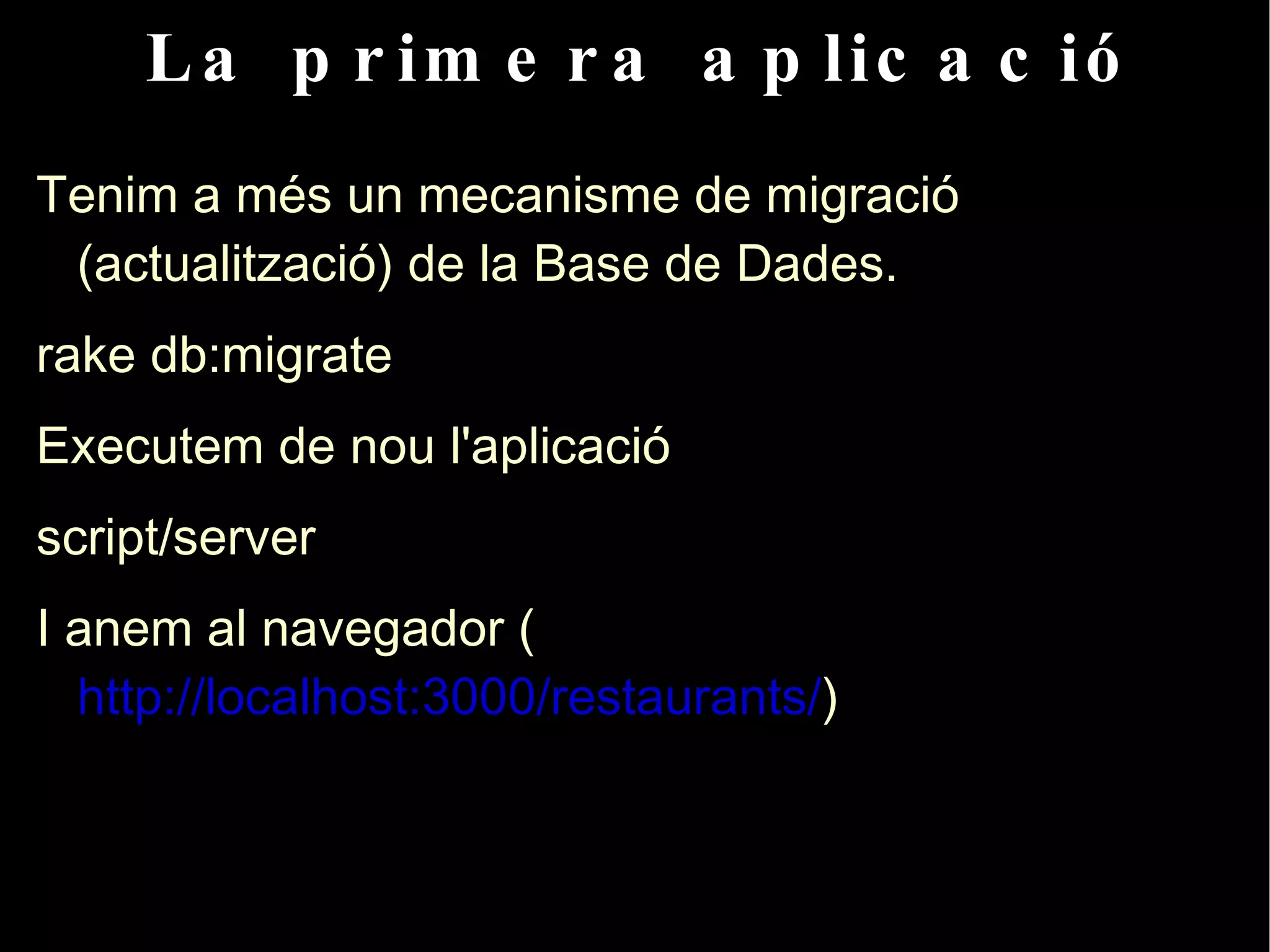 Refactoritzar sempre que es pugui. 