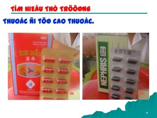 7
Thuoác ñi töø cao thuoác.
TÌM HIEÅU THÒ TRÖÔØNG
 