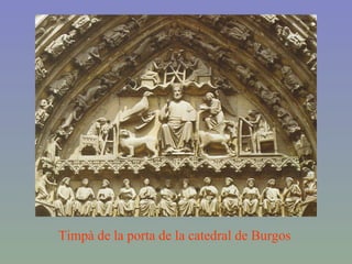 Timpà de la porta de la catedral de Burgos 