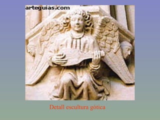 Detall escultura gòtica 