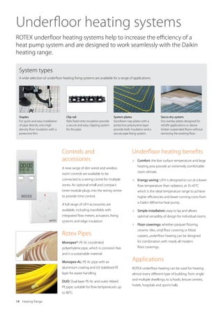 Insolation Rails Daikin heating and renewables brochure | PDF
