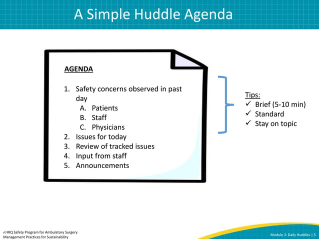 Daily Huddles Pptx Free Download