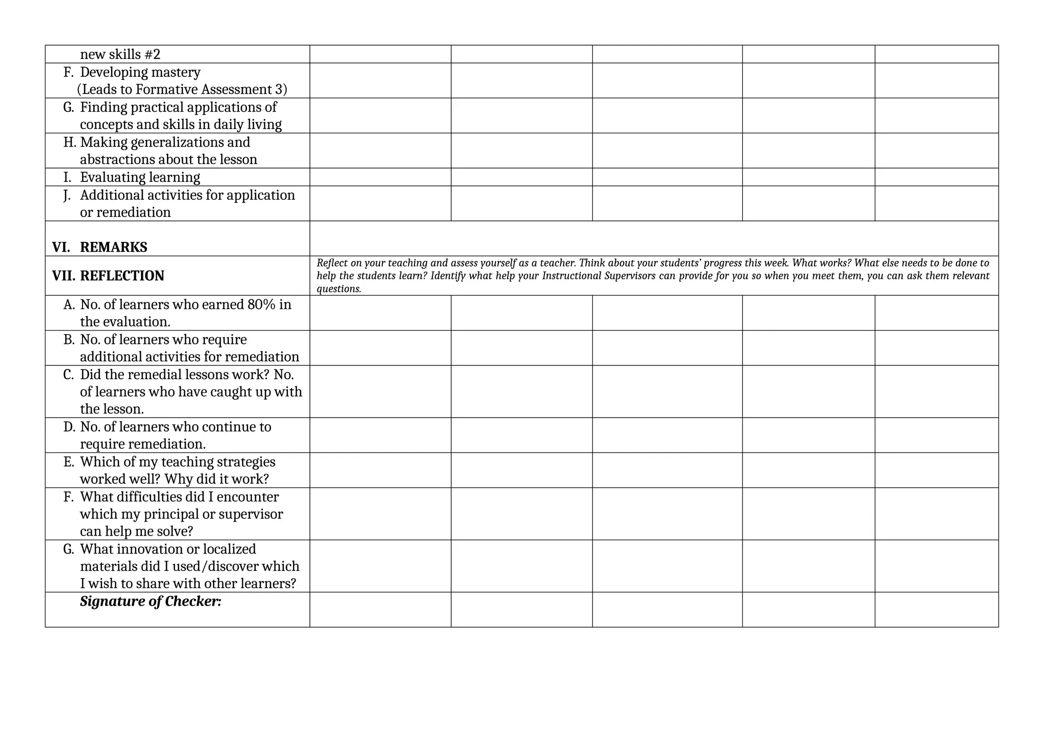 daily lesson log template aaaaaaaaaaaaaaaaaaaaaaaaaaaaaaaaaaaaaaa | PPT