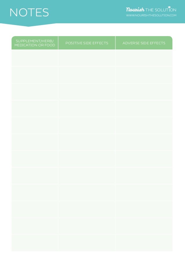 daily supplement schedule