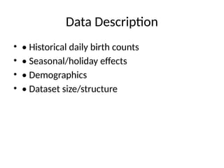 Daily_Birth_Forecasting_PPT.pptx for daily | PPTX