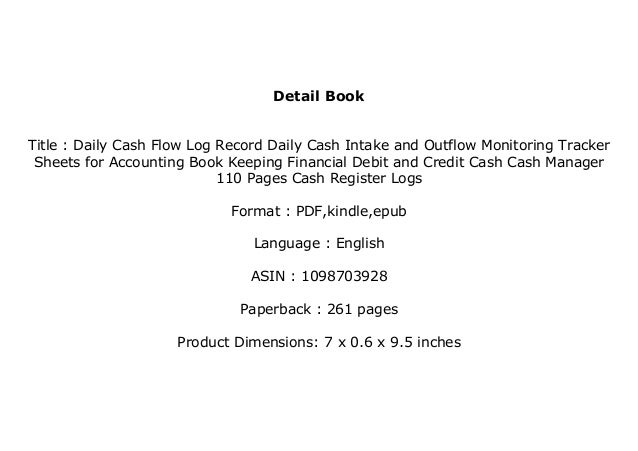 Free Download Library Daily Cash Flow Log Record Daily Cash Intak