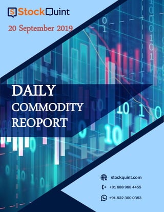 DAILY
COMMODITY
20 September 2019
REOPORT
 