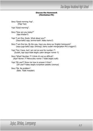 Daily conversation module