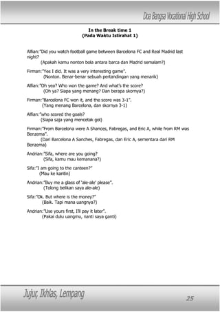 Daily conversation module