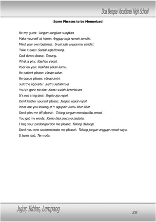 Daily conversation module