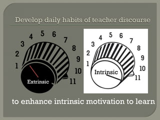 Intrinsic
    Extrinsic


to enhance intrinsic motivation to learn
 