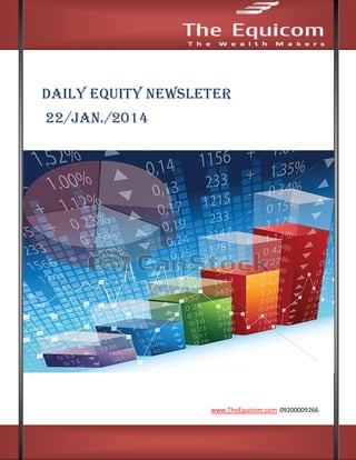 PPXS

DAILY EQUITY NEWSLETER
22/JAN./2014

www.TheEquicom.com 09200009266

www.TheEquicom.com +919200009266

 