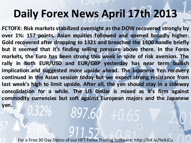 Daily forex news