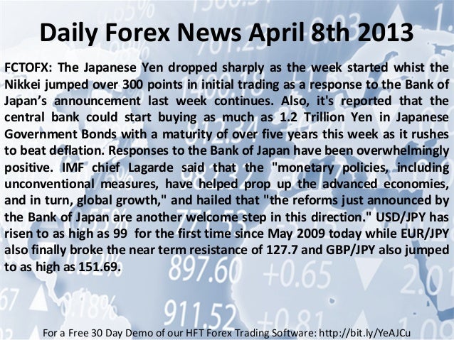 Daily forex news