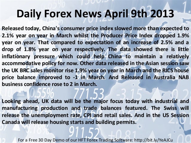 Daily forex news