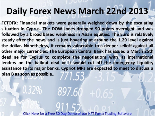 Daily forex news
