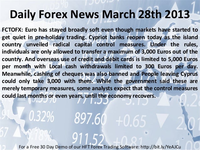 Daily forex news