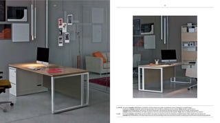 pag 93, 95 scrivania Corniche L200xp90cm con dattilo, struttura bianco ue, piano in melamina rovere e modesty in ecopelle fango.
contenitori Contatto L70xh200, cassa melamina bianco uE e frontali in melamina rovere. seduta Tulip cannetè in pelle avorio.
Corniche desk W200xD90cm with return, uE white framework, oak melamine desktop and mud-coloured eco leather modesty panel.
Contatto cabinets W70xh200cm, uE white melamine structure and oak melamine front panels. Tulip chairs in ribbed cannetè ivory leather.
pag 94 scrivania Corniche L200xp90cm, struttura bianco uE e piano in essenza rovere con modesty in ecopelle fango e base cassetti laccata bianco uE.
Corniche desk W200xD90cm, uE white framework and oak wood desktop with mud-coloured eco leather modesty panel and uE white lacquered base pedestal.
959494
 