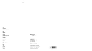 ESTEL GROUP SRL
Via santa Rosa, 70
36016 Thiene, Vicenza – Italy
Tel. +39 0445 389611
Fax. +39 0445 808801
www.estel.com
Dicembre 2013 / Dicembre 2013
Estel si riserva il diritto di apportare,
in qualsiasi momento e senza preavviso,
Estel reserves the right to make
any necessary changes to the products
shown at any time without notice.
Photo
Renai & Renai
Niko cobben, NL-Maastricht
Styling
Studio Pepe
Copywriter
Tanit Idea / caterina Leonelli
Art Direction
EsTEL Design
Graphic design
The Van
Print
compagnia Nazionale
Credits
Golran
Luceplan
Martinelli
penta
pineider
upgroup
128
 