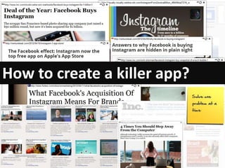 How to create a killer app?
 