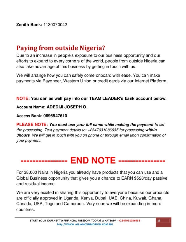 Daily Income Blueprint How Make Money Online In Nigeria With Aim Gl - 0689695216 20