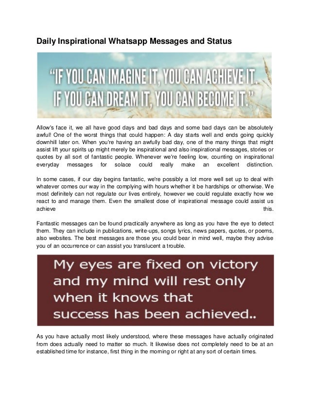 Daily Inspirational Whatsapp Messages And Status Inspiration Daily Inspirational Messages Daily Inspirational Whatsapp Messages And Status Inspiration Daily Inspirational Messages