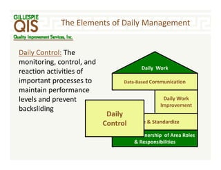 Control Daily File Daily Management Overview | PDF