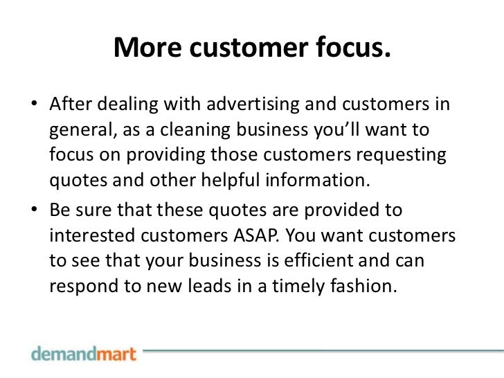 advertising a cleaning business