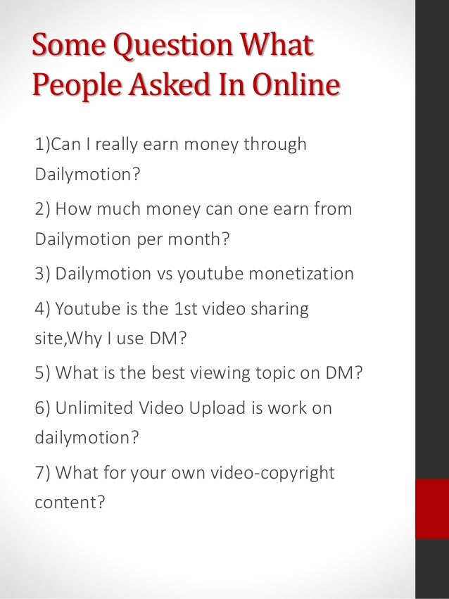 Dailymotion Make Money Secrets How To Make Money On Dailymotion - 